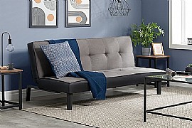 Aurora Grey Velvet Sofa Bed